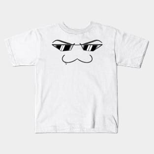 Cool Sunglasses Nyan  - Face Mask Kids T-Shirt